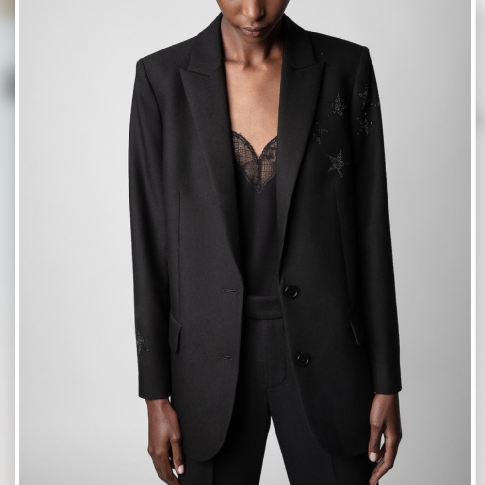 Zadig & Voltaire Blazer Black Size 6